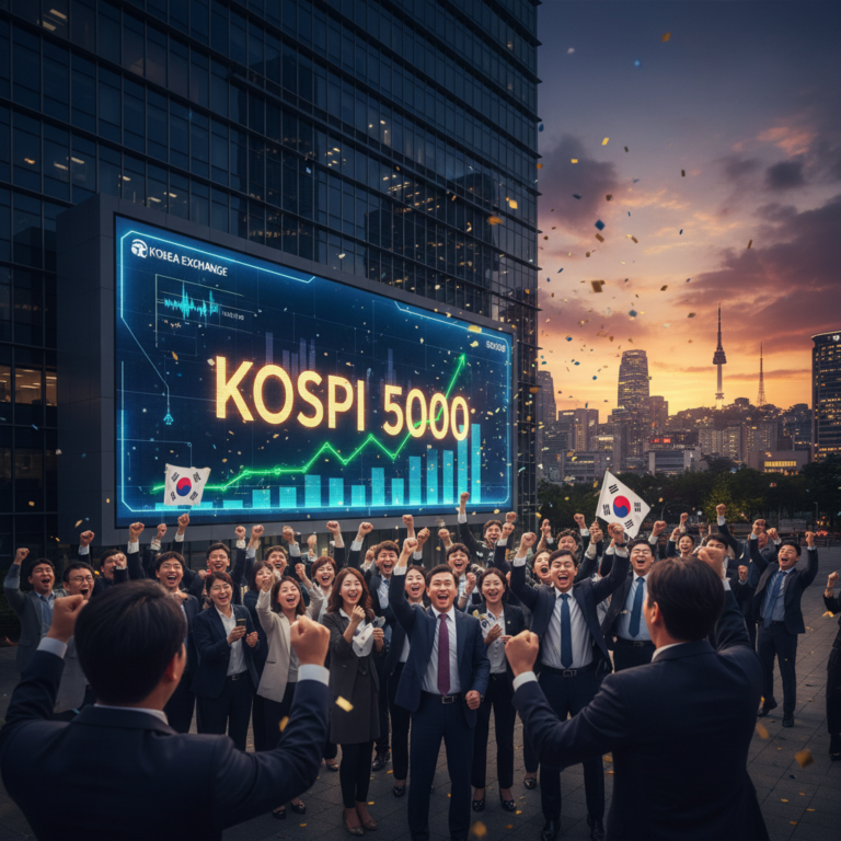 🎉 [특보] 드디어 터졌다! 꿈의 ‘코스피 5000’ 시대 활짝! 🚀🇰🇷